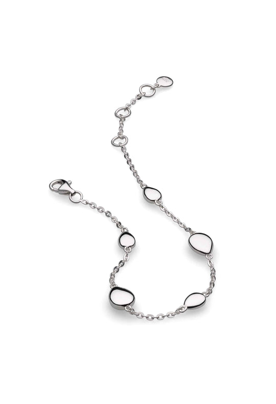 Kit Heath Coast Pebble Multi Pebbles Station Bracelet in Silver