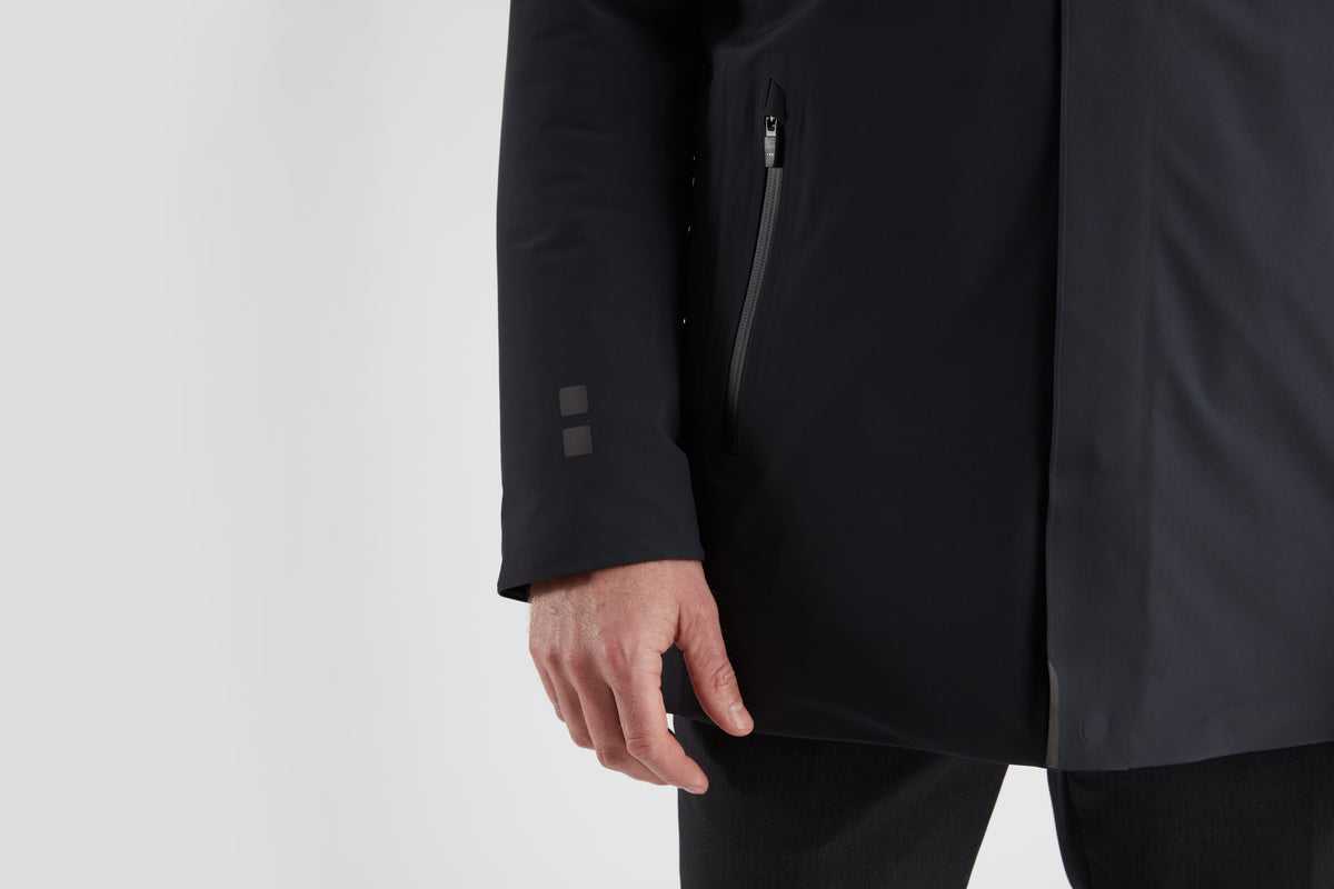 Men's UBR Regulator Parka Jacket Black Storm - image 4