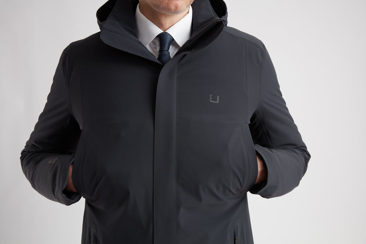 Men's UBR Regulator Parka Jacket Black Storm - image 5