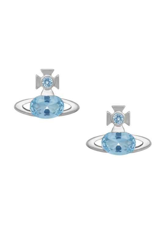 Vivienne Westwood Allie Light Blue CZ Earrings