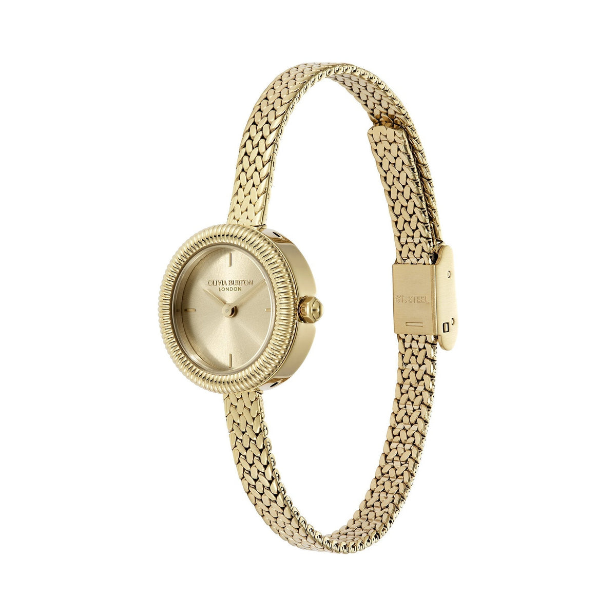 Gold-tone Olivia Burton watch.