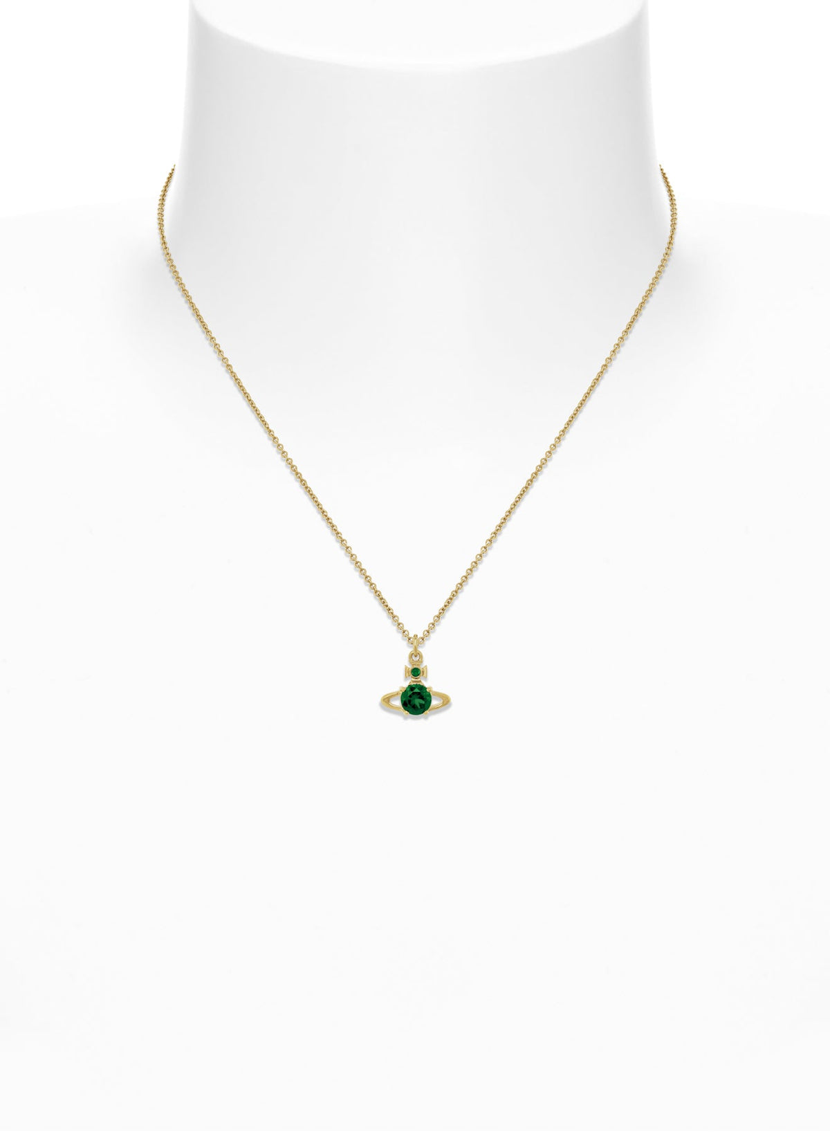 Vivienne Westwood Reina Green CZ Necklace — view 2