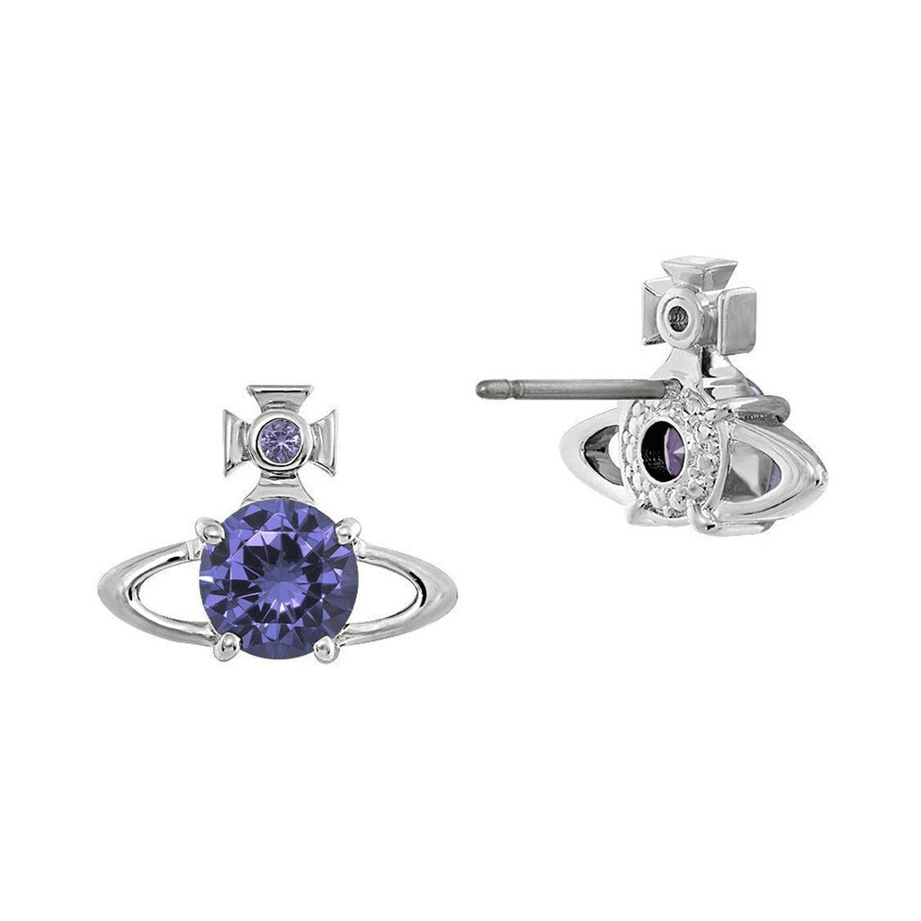Vivienne Westwood Reina Earrings Lavender Cz 62010070-02P250