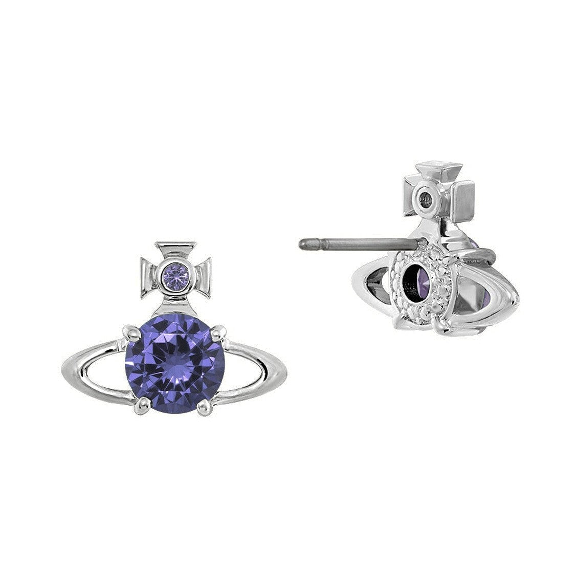 Vivienne Westwood Reina Earrings Lavender Cz 62010070-02P250