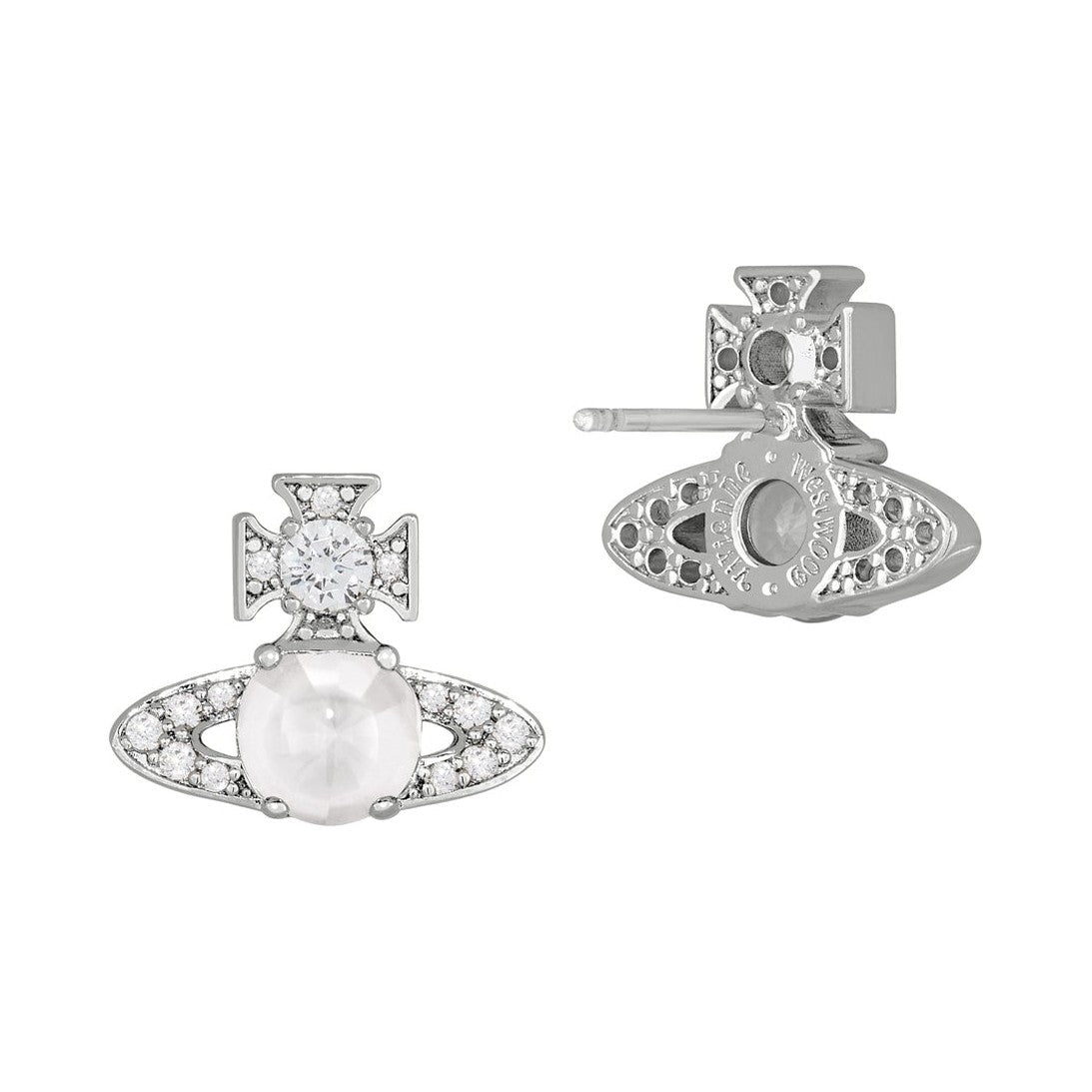 Vivienne Westwood Ondina CZ Stud Earrings 6201038W-02P102 — view 2