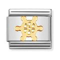 Nomination Composable Gold Boatwheel Charm 030106/14 *