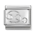 Nomination Composable Classic Link Zodiac Cancer in Cubic Zirconia and 925 Silver