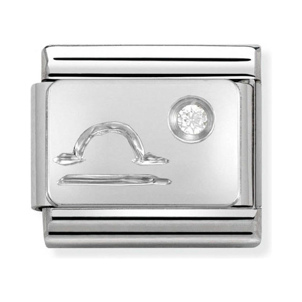 Nomination Composable Silver, CZ Libra Charm 330302/07