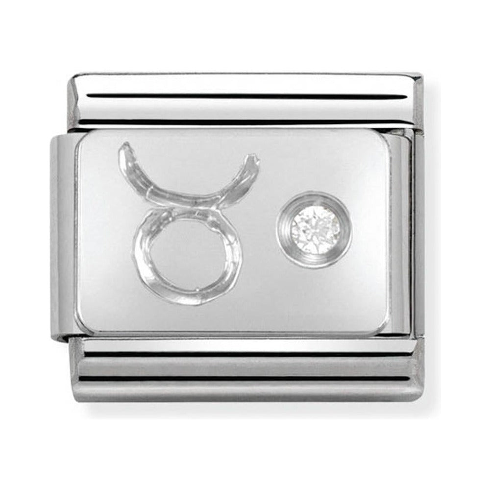 Nomination Composable Silver CZ Taurus Charm