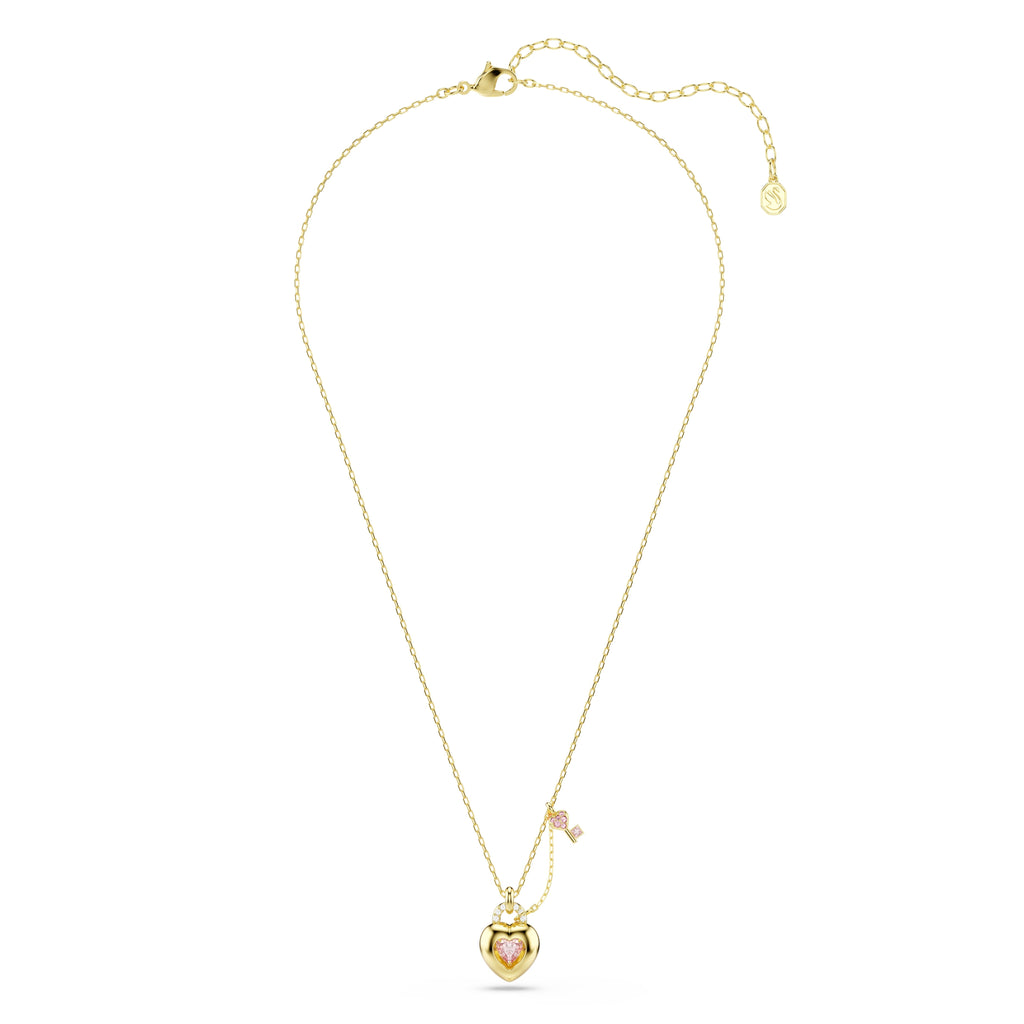 Swarovski Idyllia Pink Heart With Key Necklace 5737288 — view 4