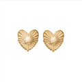 ChloBo Glowing Beauty Stud Silver Gold Plated Earrings GEST3217