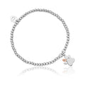 The Clogau Paw Prints Affinity Bracelet With White Topaz in Sterling Silver, a silver bracelet from Clogau, at OD’s Jewellers in St Helens.