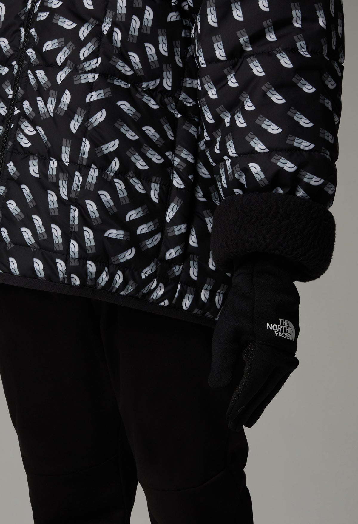 Unisex Kids The North Face Black Recycled Etip Glove — view 4