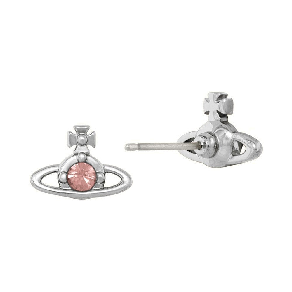 Vivienne Westwood Nano Solitaire Earrings D Rose Crystal 62010037-02P783