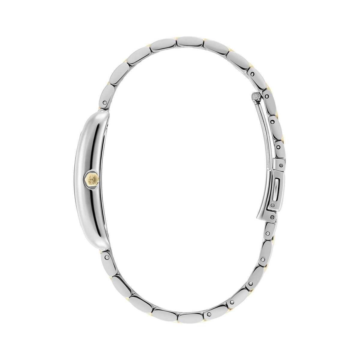 Olivia Burton Ladies Classics Grove White Tank Dial Bracelet Watch Stainless Steel & Gold Plated by Olivia Burton