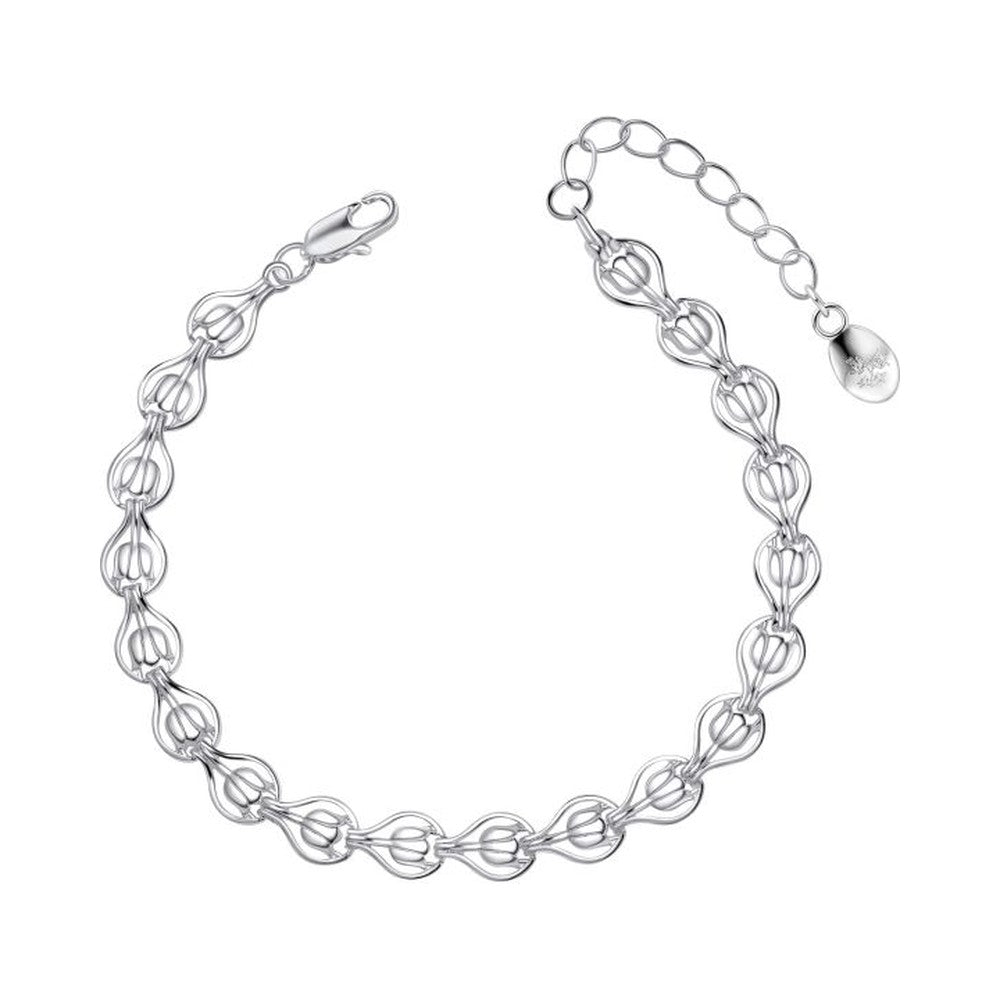 Laura Ashley Tulip Chain Bracelet Silver Plated by Laura Ashley