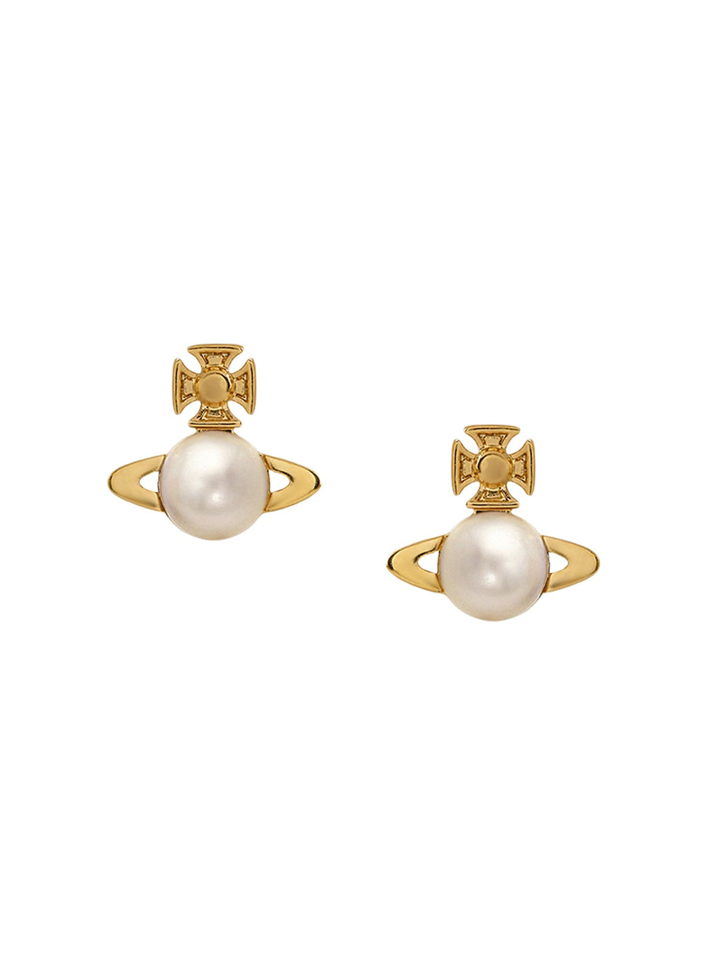 Vivienne Westwood Balbina Cream Pearl Earrings 62010268-02R313-CN