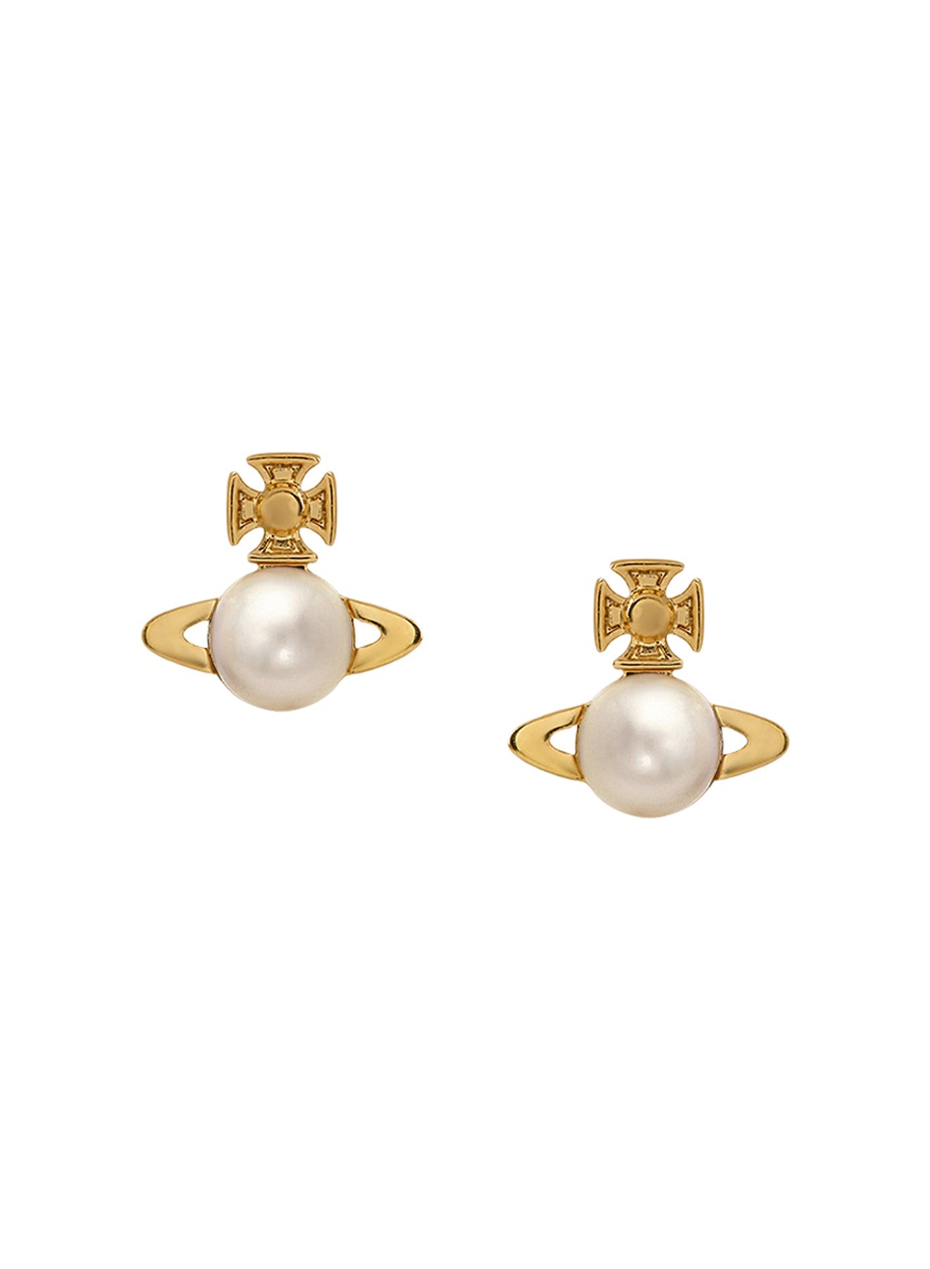 Vivienne Westwood Balbina Cream Pearl Earrings 62010268-02R313-CN