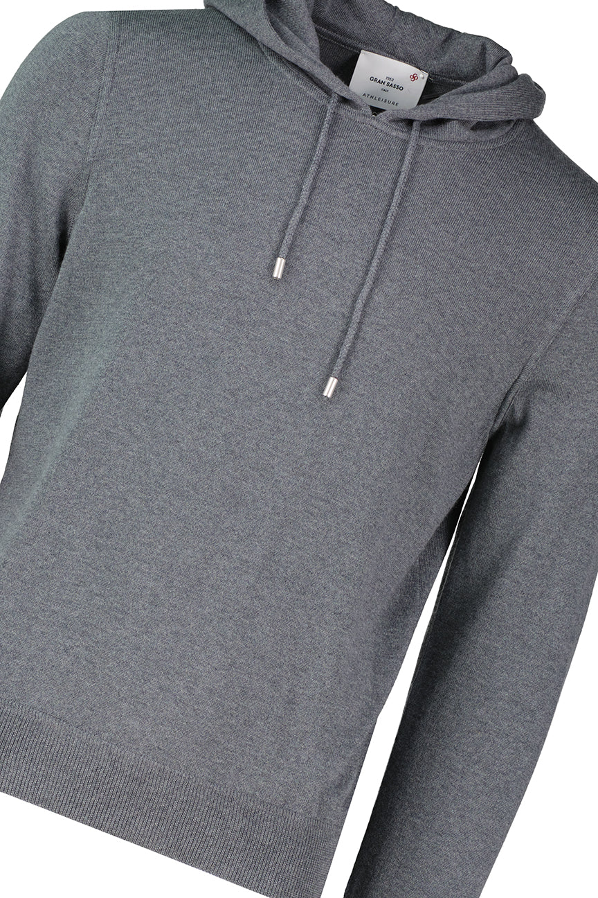 Men's Gran Sasso Grey Knitted Hoody - image 4