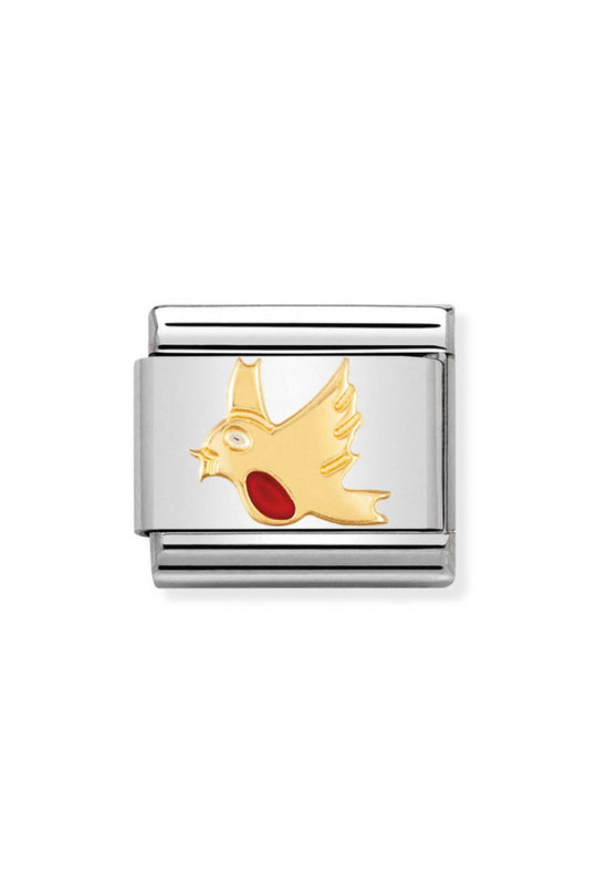 Nomination Composable Gold Robin Charm 030211/06