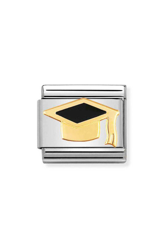 Nomination Composable Black Graduate Hat Charm 030223/08