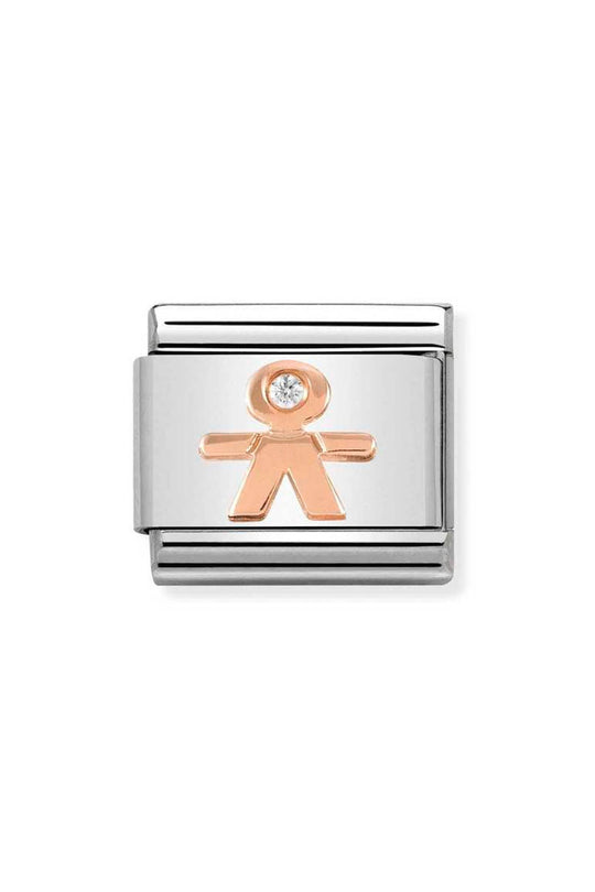 Nomination Composable Rose Gold Little Boy Charm 430305/08 *