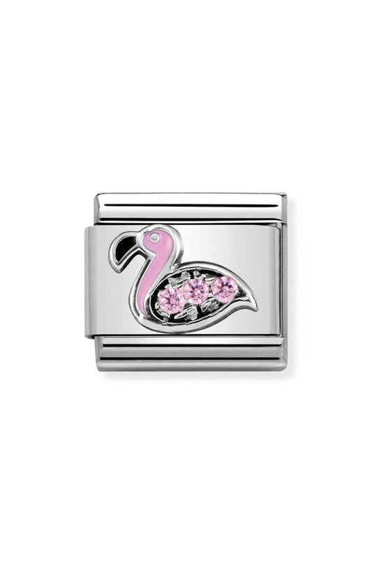 Nomination Composable Silver Flamingo Charm *