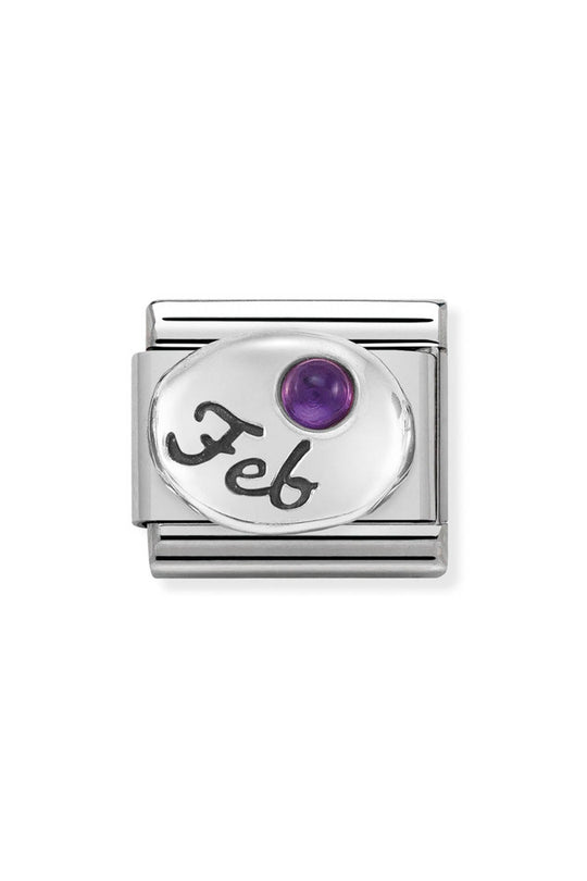 Nomination Composable Silver February Amethyst Charm 330505/02