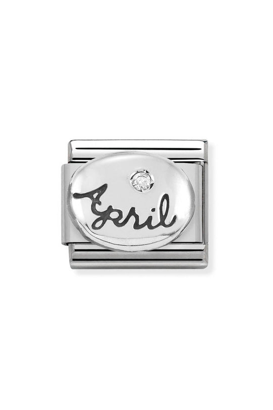 Nomination Composable Silver April Diamond Charm 330505/04