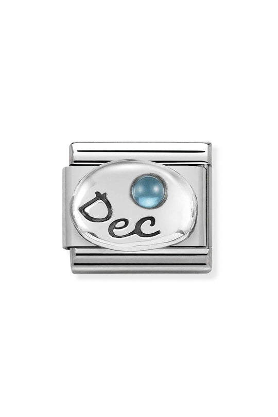 Nomination Composable Silver December Blue Topaz Charm 330505/12