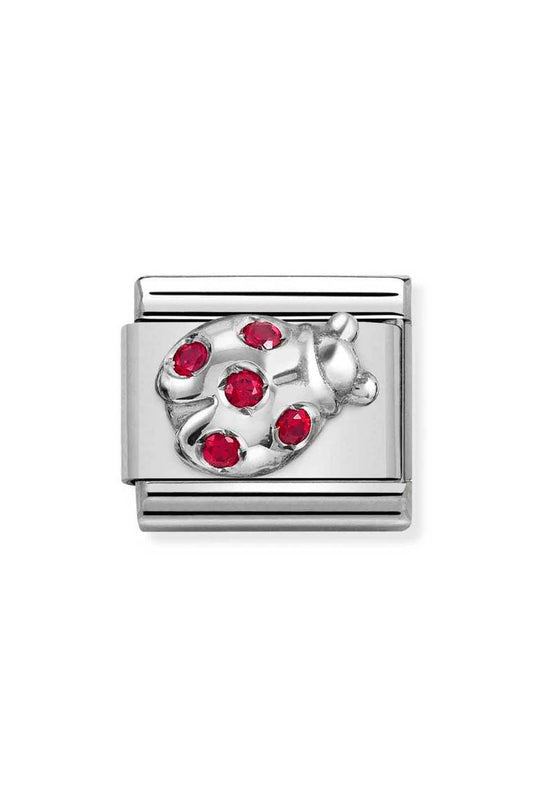 Nomination Composable Silver RED LADYBUG Charm *
