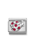 Nomination Composable Silver RED LADYBUG Charm *