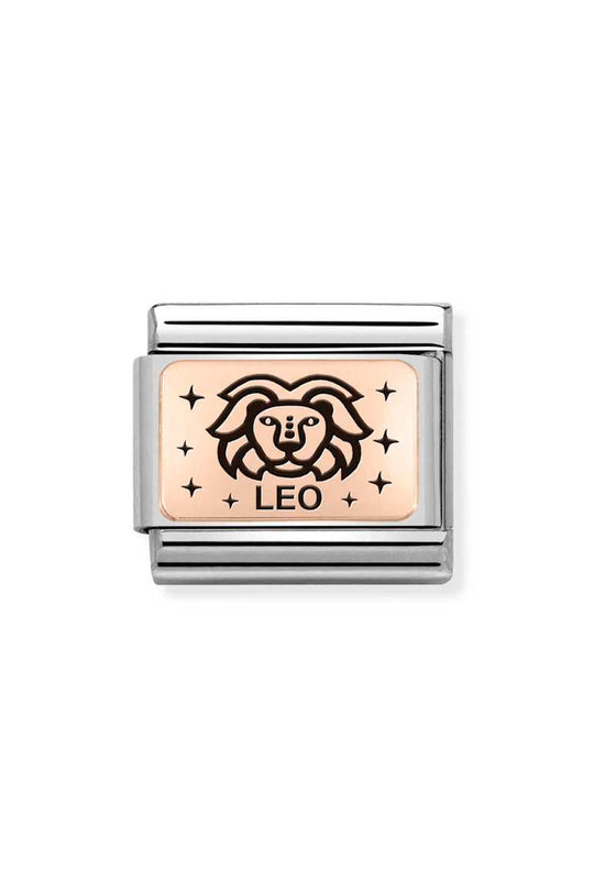 Nomination Composable Classic Link Zodiac Leo in 9k Rose Gold
