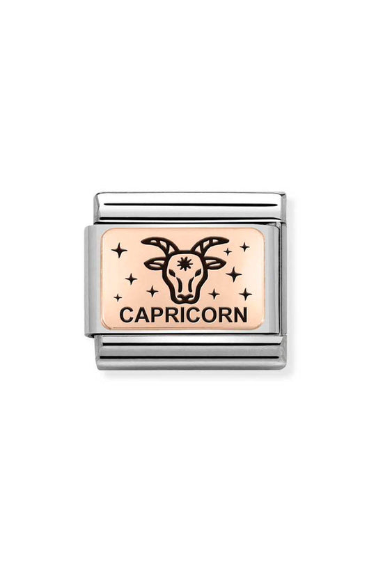 Nomination Composable Classic Link Zodiac Capricorn in 9k Rose Gold