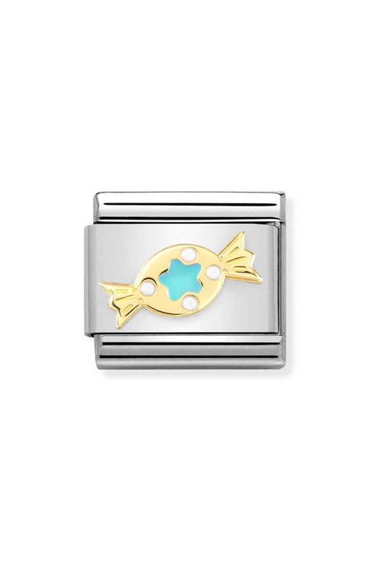 Nomination Composable Gold Turquoise Sweet Charm 030272/73*