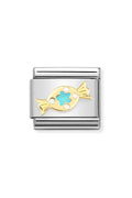 Nomination Composable Gold Turquoise Sweet Charm *