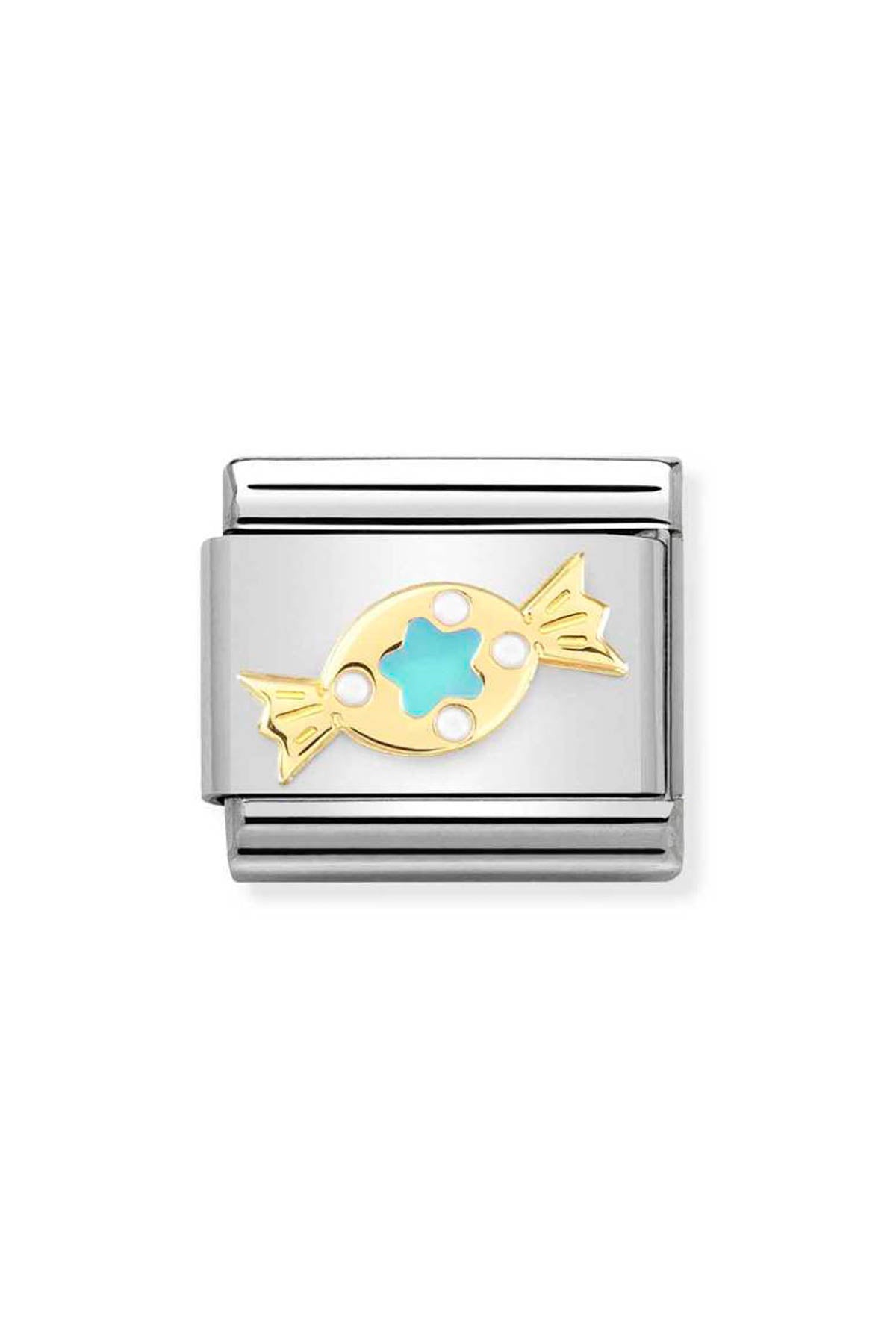 Nomination Composable Gold Turquoise Sweet Charm *