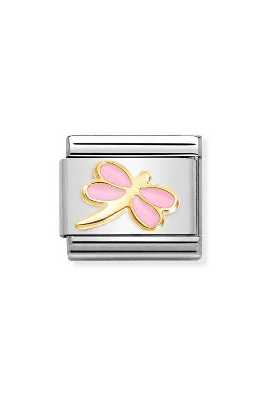 Nomination Composable Gold Pink Dragonfly Charm 030285/54 *