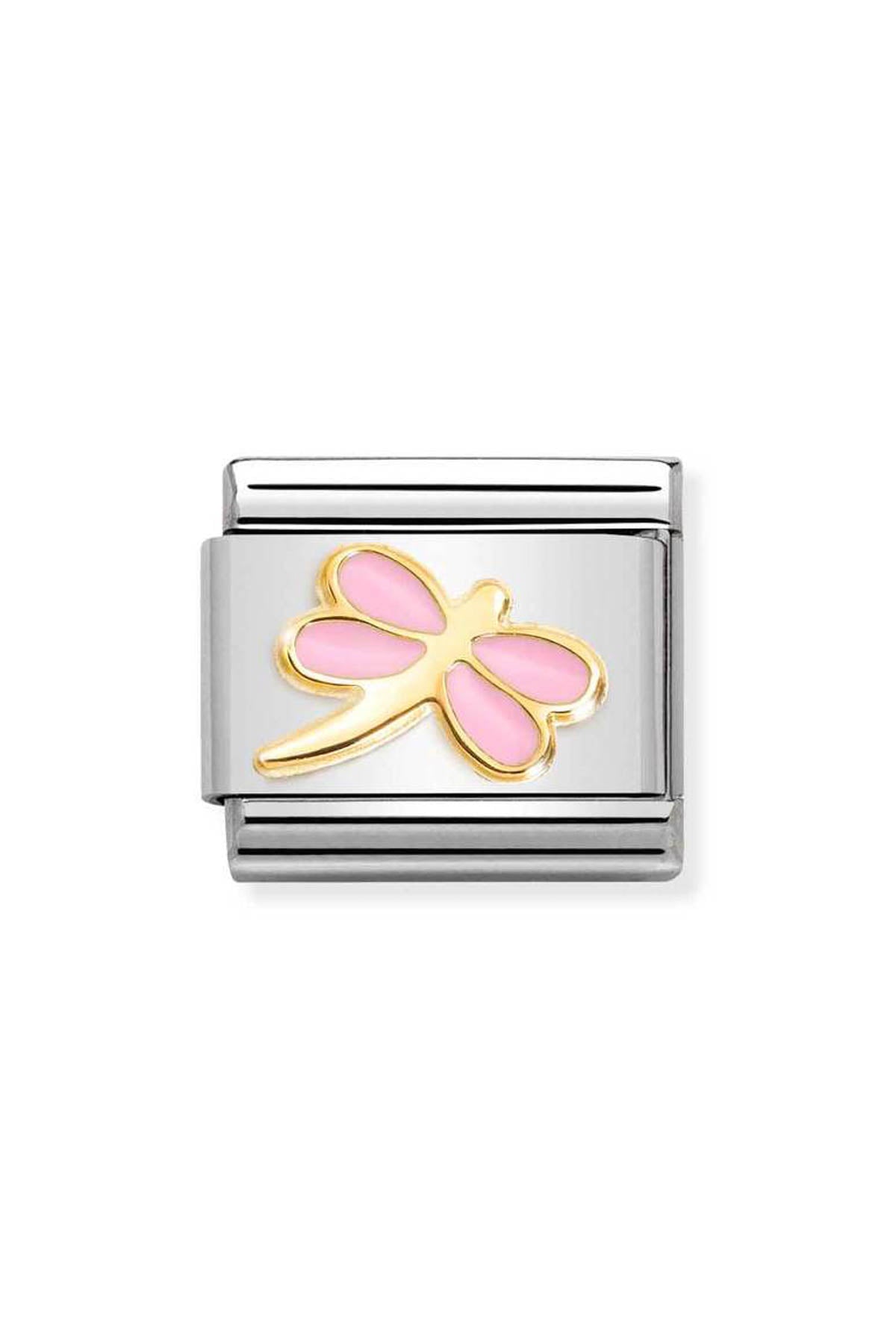 Nomination Composable Gold PINK DRAGONFLY Charm *