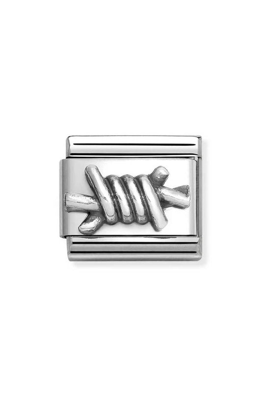 Nomination Composable Silver Barbed Wire Charm *