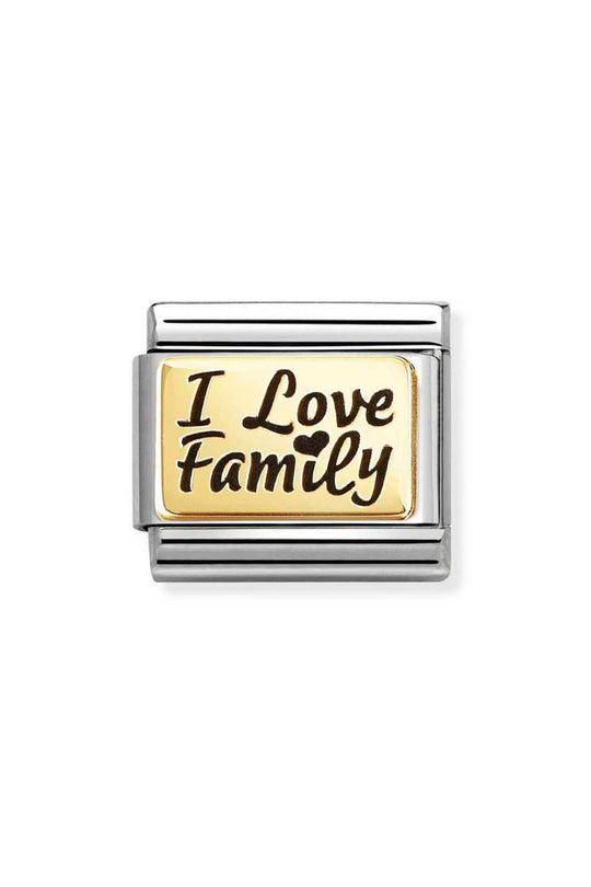 Composable Gold I LOVE FAMILY Charm 030166/69