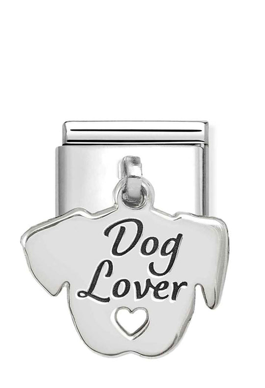 Composable Silver, Dog Lover Drop Charm 331811/13