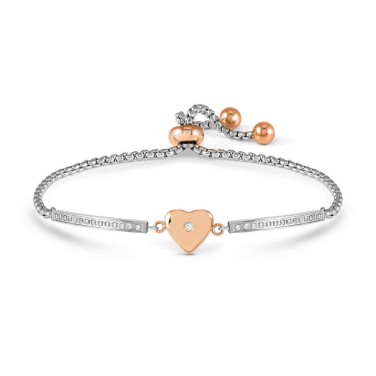 Milleluci Refined Edition-Rose Heart CZ Bracelet