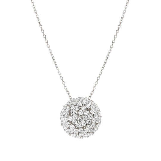 Life Bouquet Round CZ Necklace