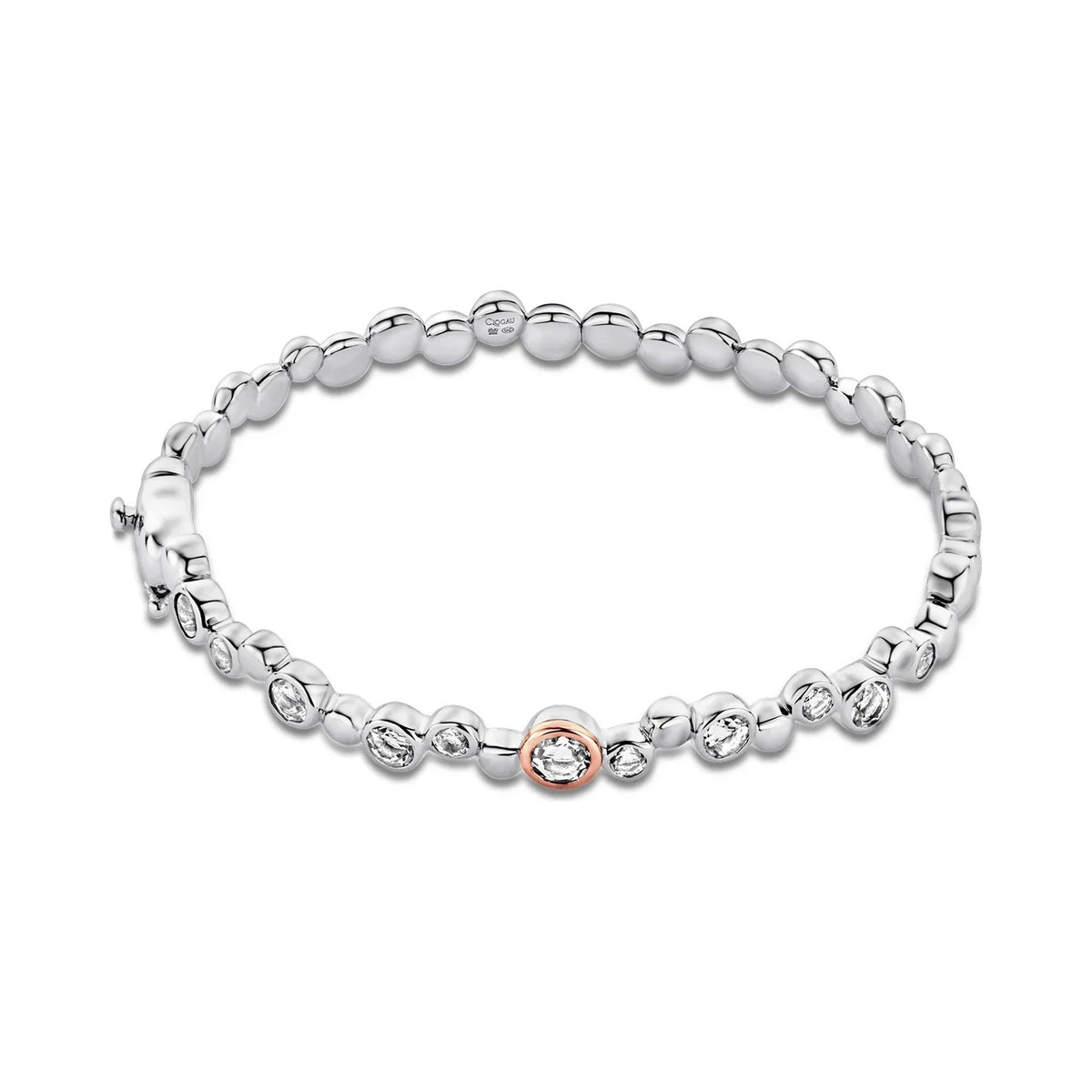 Clogau Celebration White Topaz Bangle in Sterling Silver by Clogau