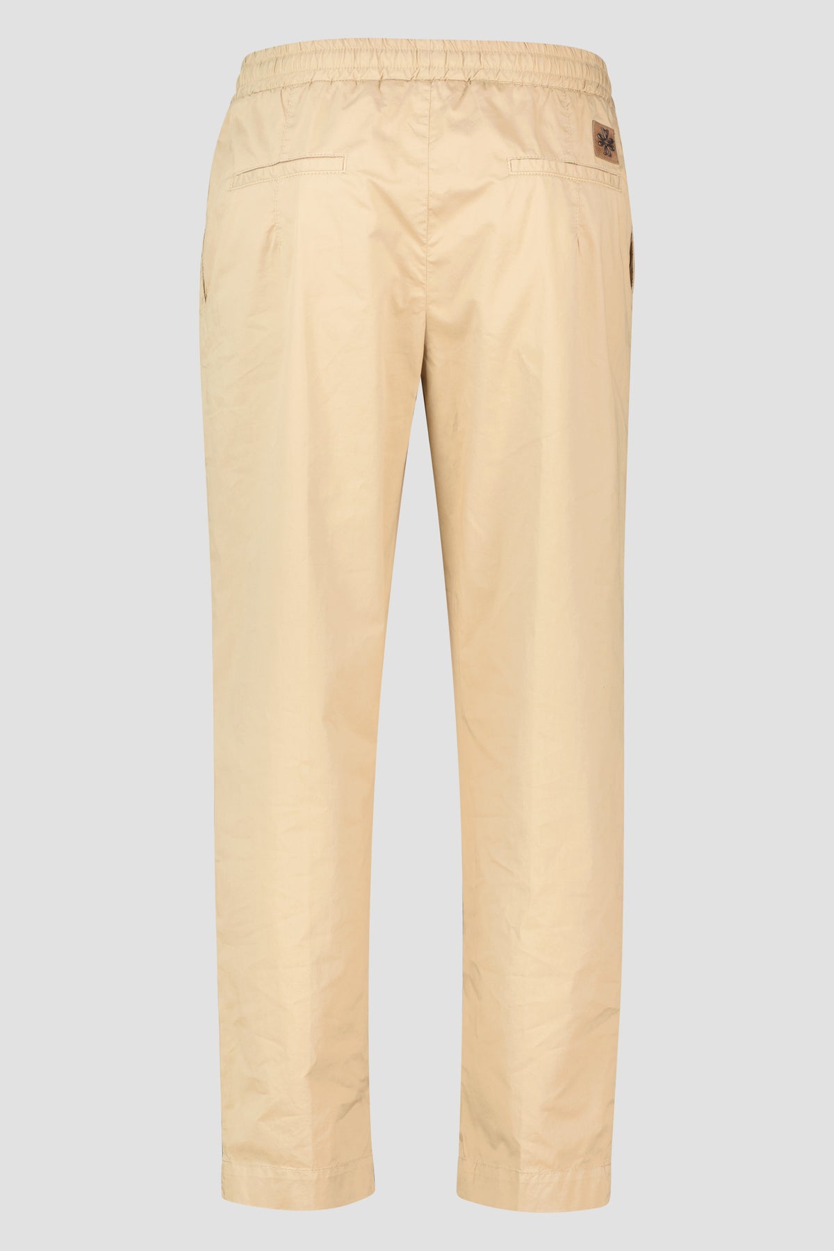 back of Jacob Cohen Hemp Beige Trousers