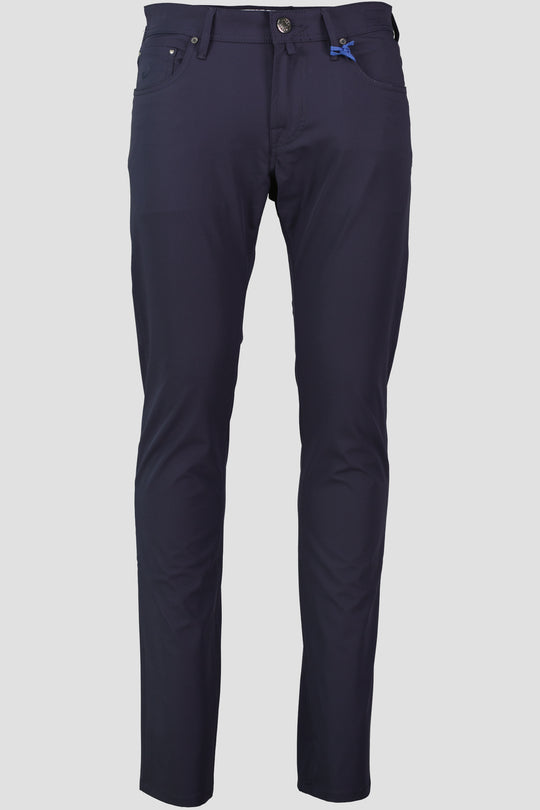 Men's Jacob Cohen Woven Dark Blue Trousers
