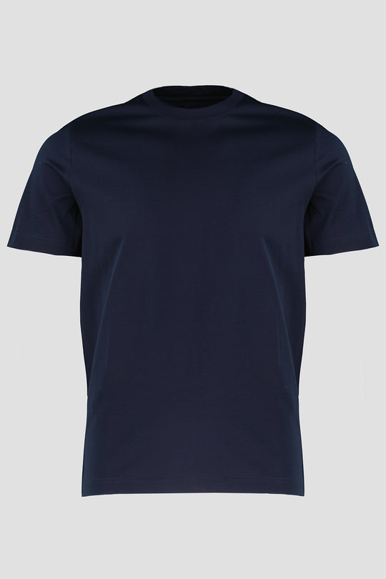 Men's Pal Zileri Navy Mercerised Crew Neck T Shirt