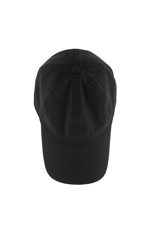 Men's Pal Zileri Black Nylon Baseball Cap