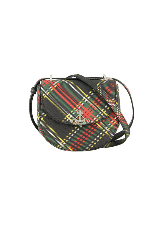 Womens Vivienne Westwood Jodie Saddle Chelsea Tartan Handbag